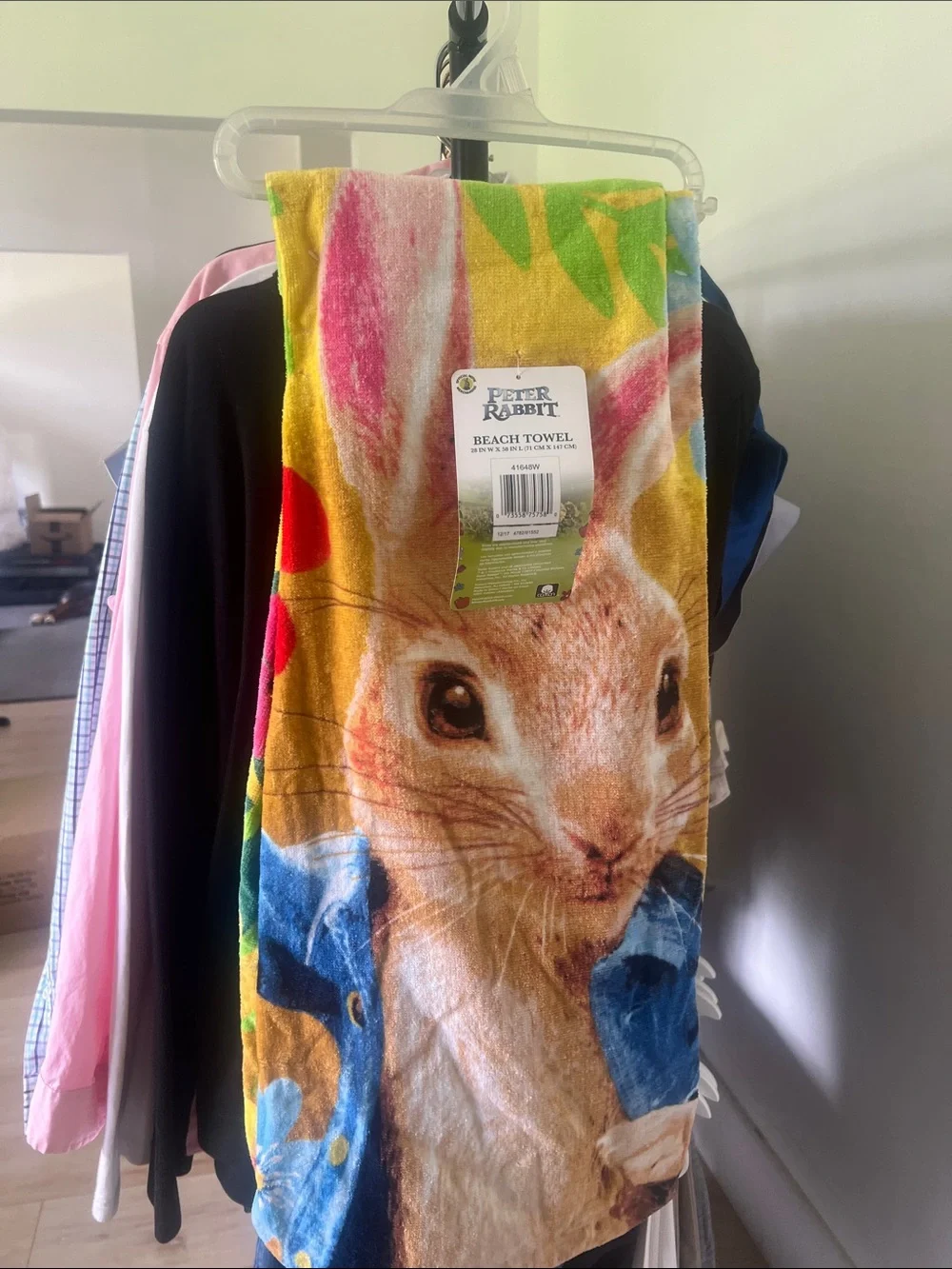 Brand New (4) Beach Towel Bundle - Peter  Rabbit, Tropical, Darts Game